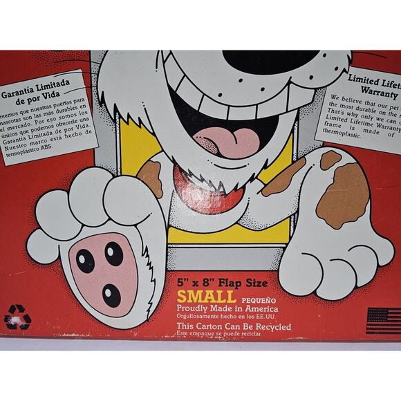 The IDEAL Pet Door Small 5"x 8" Flap Size Doggie Cats NEW in BOX dog cat - Picture 4 of 7